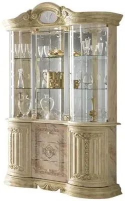 Betty 3 Door Display Cabinet - Onyx