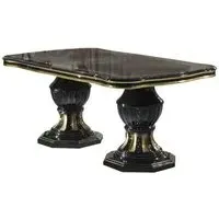 Betty 6-8 Seater Extending Pedestal Dining Table - Black