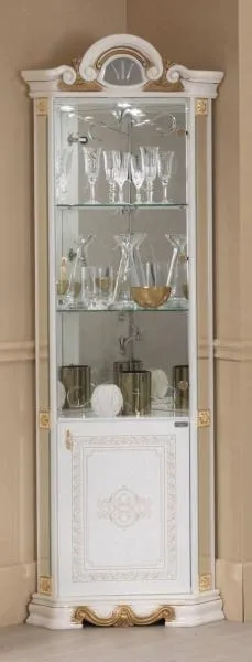 Betty Corner Display Cabinet - White