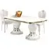 Betty Extendable Dining Set with 2 Chairs - White