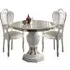 Betty Extendable Round Dining Set with 2 Chairs - White