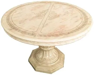 Betty Extendable Round Pedestal Dining Table - Onyx