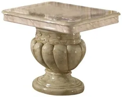 Betty Square Lamp Table - Onyx