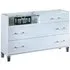 Cristal 3 Drawer Dresser - White, Marble