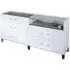 Cristal 6 Drawer Wide Dresser - Grey, Marble