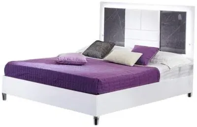 Cristal Bed Frame - Grey, Marble image