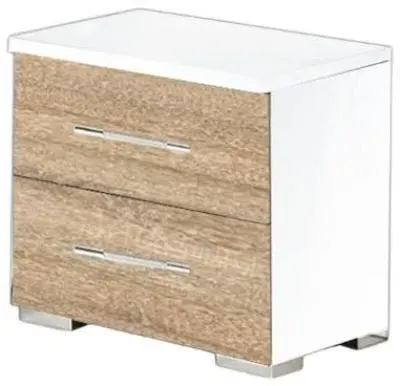 Dalia 2 Drawer Bedside Cabinet - Light Oak