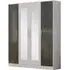 Dalia 4 Door Wardrobe with Mirrors - Grey