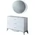 Daniela 3 Drawer Dresser with Mirror - White