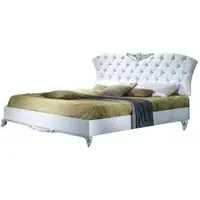 Daniela King Size Bed Frame - White