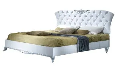 Daniela King Size Bed Frame - White