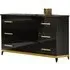Elegance Italian 3 Drawer Dresser - Black