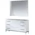 Elegance Italian 3 Drawer Dresser with Mirror - White