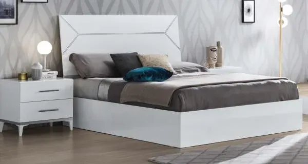 Elegance Italian Bed - White