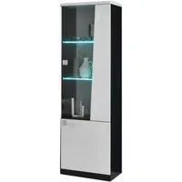 Elisa 1 Door Display Cabinet - White