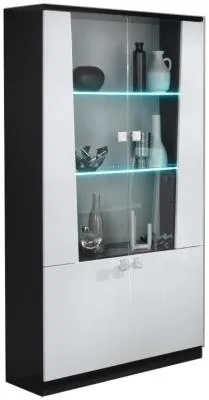 Elisa 2 Door Display Cabinet - White image