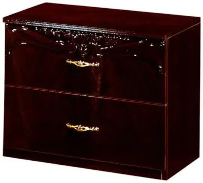 Giada 2 Drawer Bedside Cabinet - Mahogany image