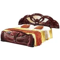 Giada Queen Size Bed - Mahogany