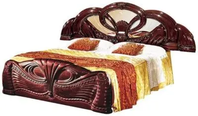 Giada Queen Size Bed - Mahogany image