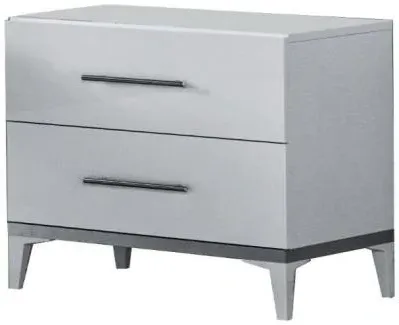 Italian 2 Drawer Bedside Cabinet - White