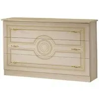 Sara Italian 3 Drawer Dresser - Beige