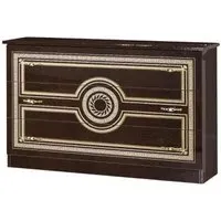 Sara Italian 3 Drawer Dresser - Mahogany