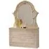 Sara Italian 3 Drawer Dresser with Mirror - Beige