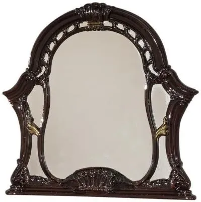 Sara Italian Dressing Mirror - Mahogany