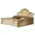 Sara King Size Upholstered Headboard Bed - Beige