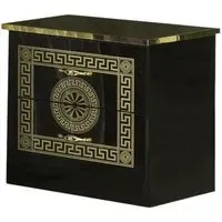 Serena 2 Drawer Bedside Cabinet - Black