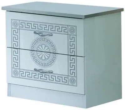 Serena 2 Drawer Bedside Cabinet - White