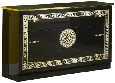 Serena 3 Drawer Dresser - Black image