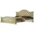 Serena Italian Upholstered Headboard Bed - Beige