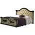 Serena Italian Upholstered Headboard Bed - Black
