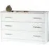 Simona Italian 3 Drawer Dresser - White