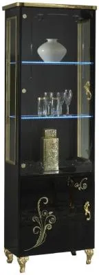 Sofia 1 Door Display Cabinet - Black image