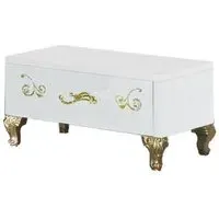 Sofia 1 Drawer Bedside Cabinet - White