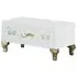 Sofia 1 Drawer Bedside Cabinet - White
