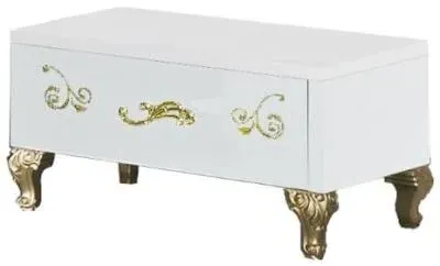 Sofia 1 Drawer Bedside Cabinet - White