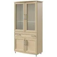 Sonia 2 Door Display Cabinet - Light Oak