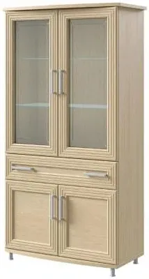 Sonia 2 Door Display Cabinet - Light Oak