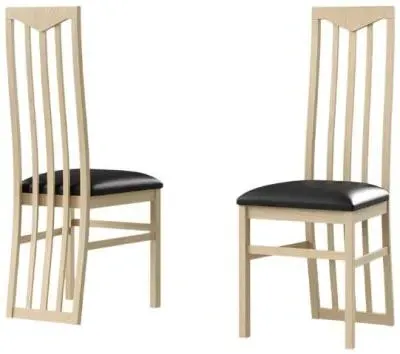 Sonia Italian Scala Slatted Back Chair - Light Oak image