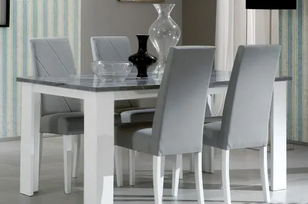 Stella 6-Seater Dining Table - White