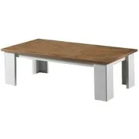 Stella Coffee Table - White, Oak