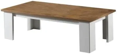 Stella Coffee Table - White, Oak