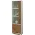 Stella Italian 1 Door Display Cabinet - Oak