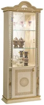 Venus 1 Door Display Cabinet - Beige image