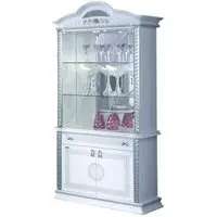 Venus 2 Door Display Cabinet - White