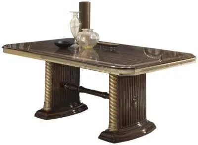 Venus 6-8 Seater Extendable Pedestal Dining Table - Walnut