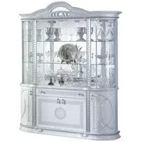 Venus Italian 4 Door Display Cabinet - White